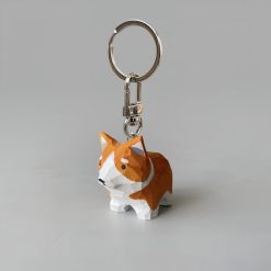 moc khoa go cho corgi 4 5x4cm 1