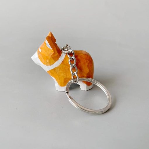 moc khoa go cho corgi 4 5x4cm 4