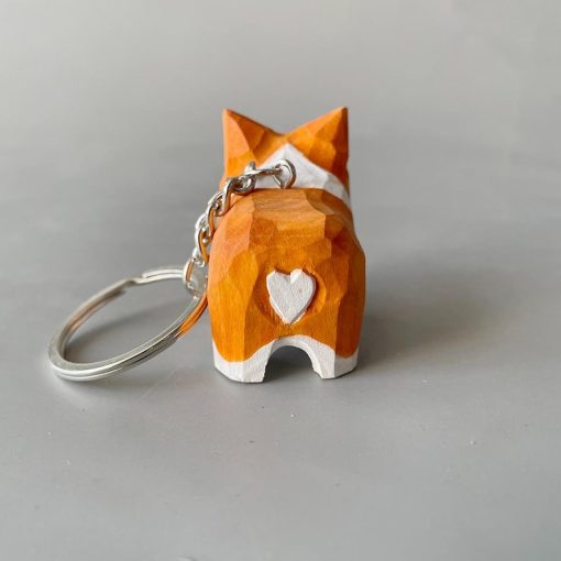 moc khoa go cho corgi 4 5x4cm 5