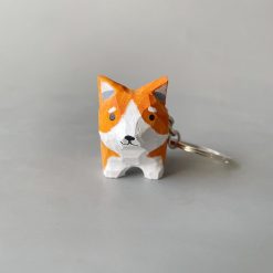 moc khoa go cho corgi 4 5x4cm 6