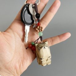moc khoa go meo hoa 4x3cm 6