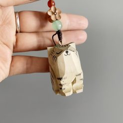 moc khoa go meo hoa 4x3cm 8
