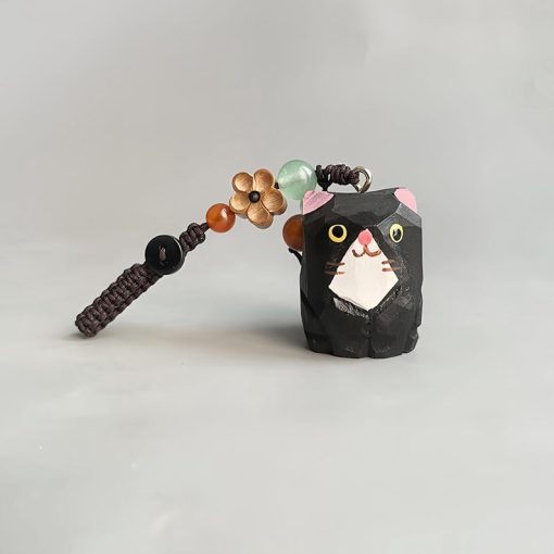 moc khoa go meo mun den 4x3cm 4
