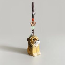 Móc khóa gỗ Hình Sư Tử Thủ Công