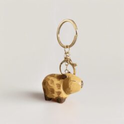 Móc khóa capybara gỗ điêu khắc thủ công