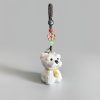Móc Khóa Gỗ Chó Schnauzer 4x3 cm, chạm tay