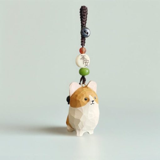 moc khoa cho corgi go son tay 1