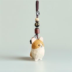moc khoa cho corgi go son tay 2