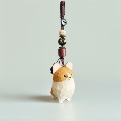 moc khoa cho corgi go son tay 2