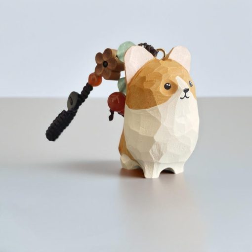 moc khoa cho corgi go son tay 4