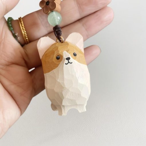 moc khoa cho corgi go son tay 5