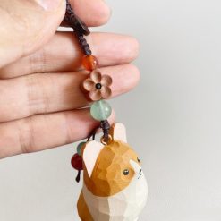 moc khoa cho corgi go son tay 6