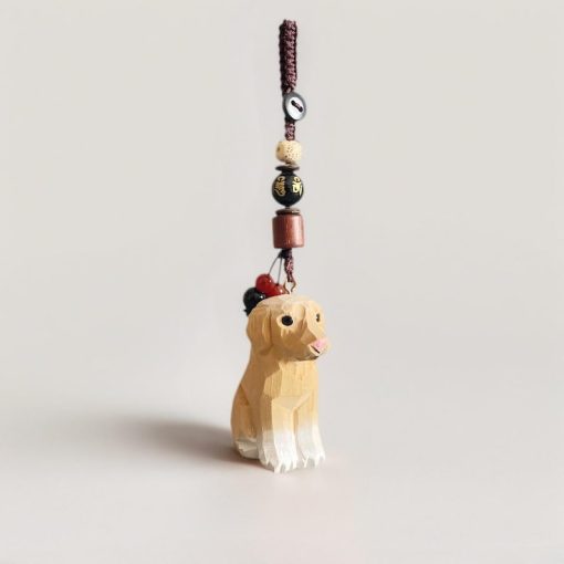moc khoa cho labrador golden retriever go dieu khac thu cong 2