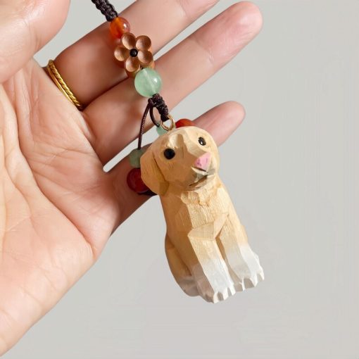 moc khoa cho labrador golden retriever go dieu khac thu cong 5