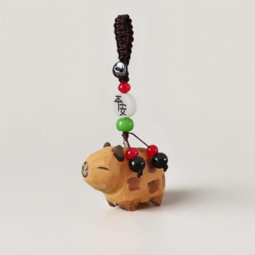 moc khoa go capybara van 4 5x3cm 1