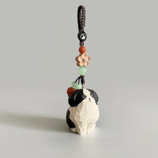 moc khoa go cho border collie 4x3 3cm