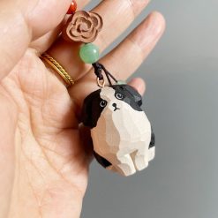 moc khoa go cho border collie 4x3 3cm 6