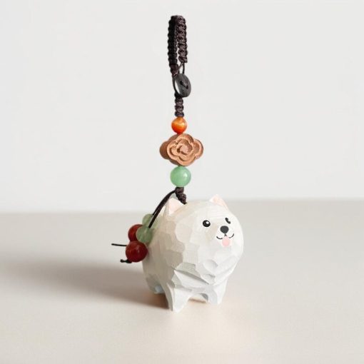 moc khoa go cho samoyed 4 7x4cm 2