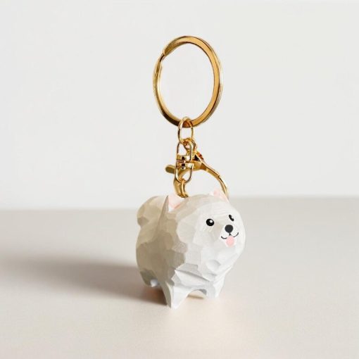moc khoa go cho samoyed 4 7x4cm 3