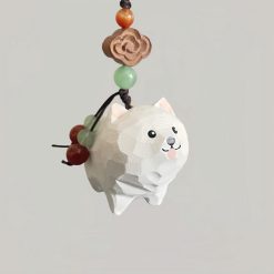 moc khoa go cho samoyed 4 7x4cm 6