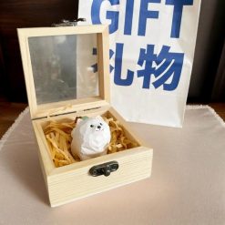 moc khoa go cho samoyed 4 7x4cm 8