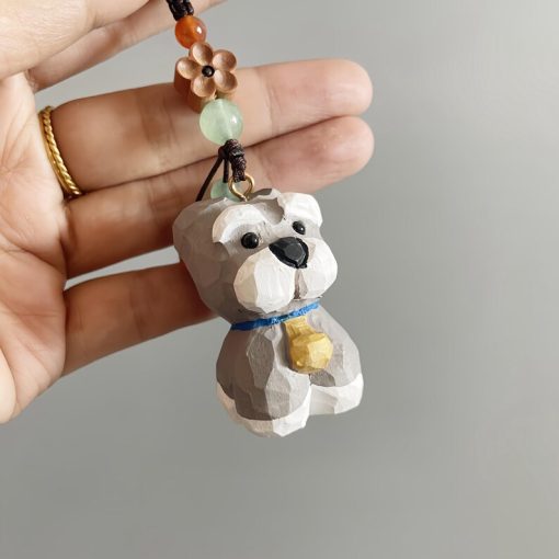 moc khoa go cho schnauzer thu cong 40x30x25 1