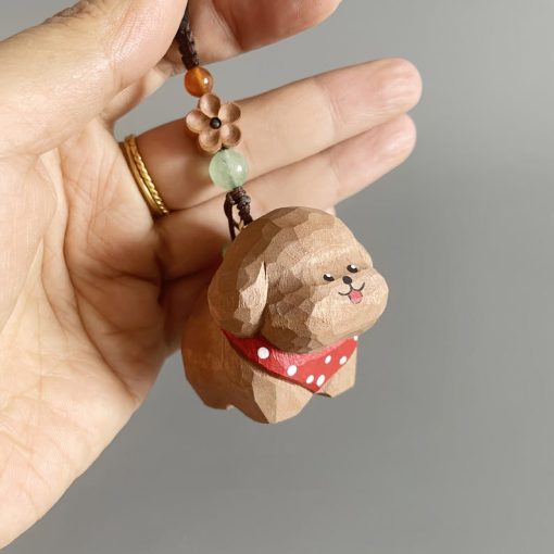 moc khoa go cho teddy 5x4cm 6