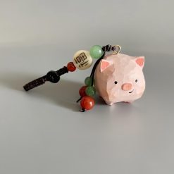 moc khoa go heo con hong 4x3cm 7