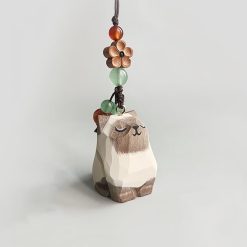 moc khoa go meo siamese 4x3cm 7