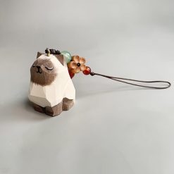moc khoa go meo siamese 4x3cm 8