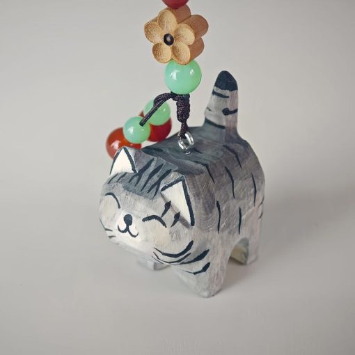 moc khoa go meo van xam 4x3cm 4