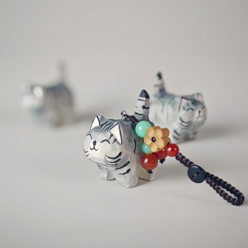 moc khoa go meo van xam 4x3cm 8
