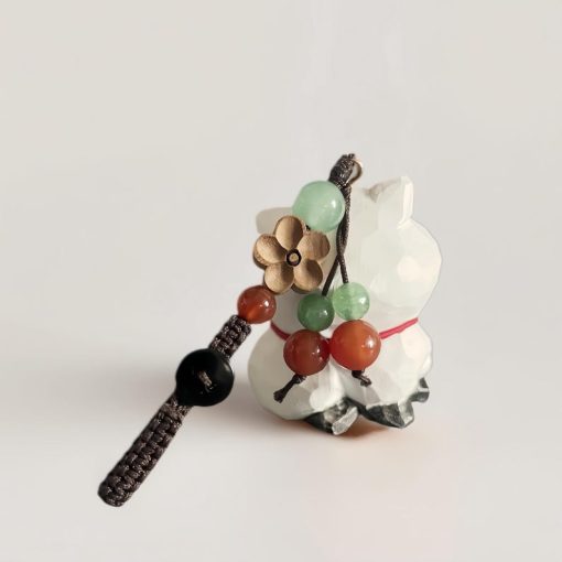 moc khoa meo trang luc lac go dieu khac thu cong 6