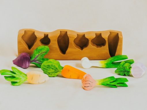 bo xep hinh rau cu go montessori 3