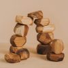 Đá xếp gỗ Tumi-Ishi thủ công Montessori set 10