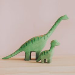 Đồ chơi khủng long Apatosaurus gỗ thủ công 30x17cm