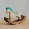 Đồ chơi ngựa bập bênh gỗ thủ công 9.5x8cm