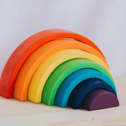 do choi xep chong cau vong va mat troi go montessori 25cm 2