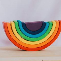 do choi xep chong cau vong va mat troi go montessori 25cm 3