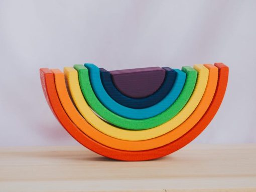do choi xep chong cau vong va mat troi go montessori 25cm 3