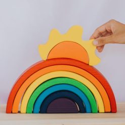 do choi xep chong cau vong va mat troi go montessori 25cm 5