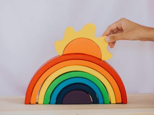 do choi xep chong cau vong va mat troi go montessori 25cm 5
