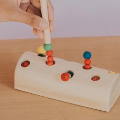 Đồ chơi gỗ bắt sâu bằng nam châm Montessori 17cm