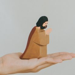 Tượng Thánh Giuse gỗ sơn tay 7.5x10cm
