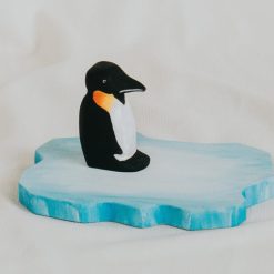 Bộ đồ chơi chim cánh cụt gỗ thủ công kèm tảng băng