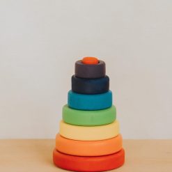 thap xep vong cau vong go montessori 7