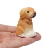 Tượng chó Labrador gỗ bạch dương khắc tay mini 5.1 cm