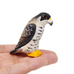Tượng chim ưng gỗ mini 5.1 cm, chạm tay decor