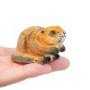 Tượng hải ly gỗ khắc tay mini 5.1 cm