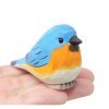 Tượng chim Eastern Bluebird gỗ mini 6.4 cm – vẽ tay